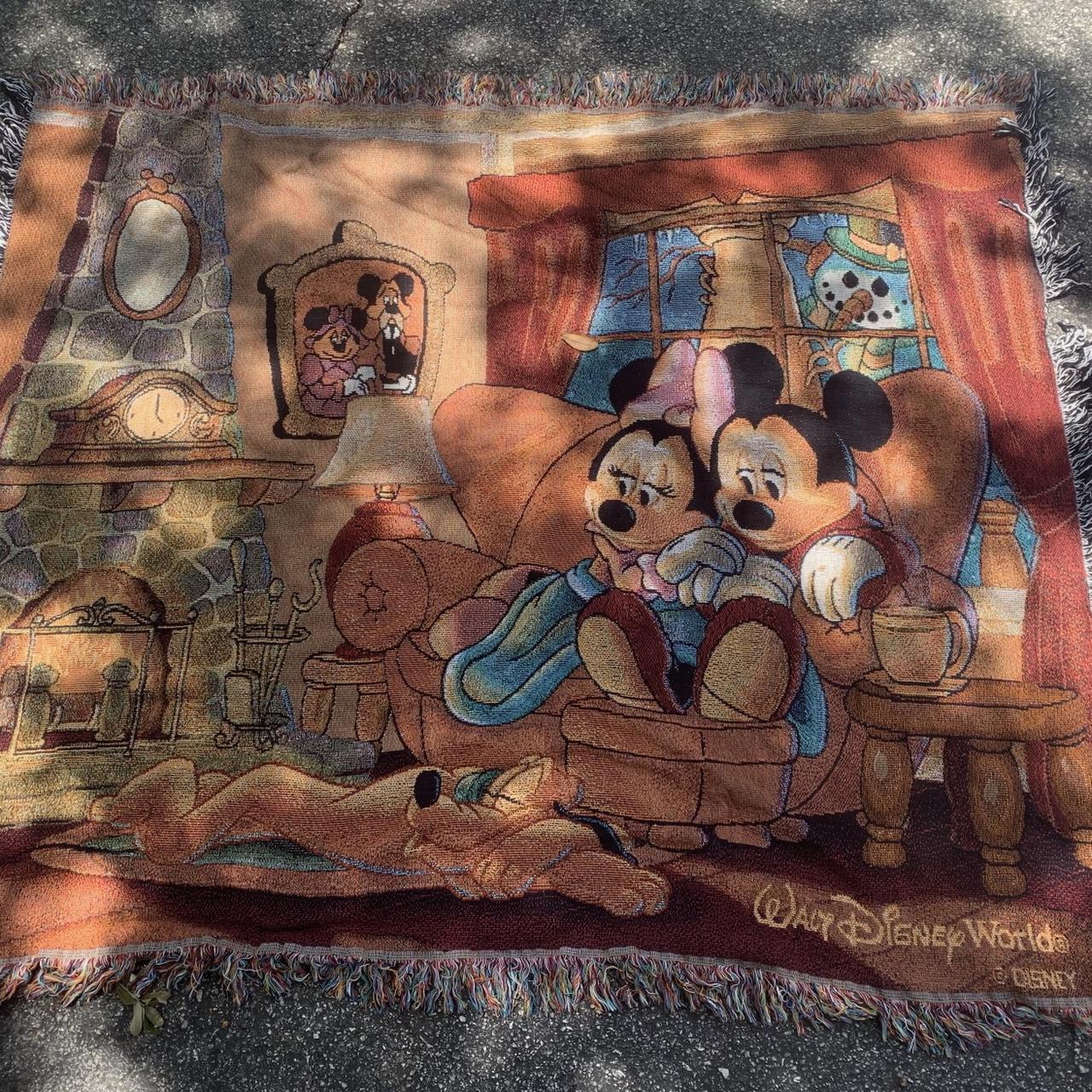 Vintage Disney rug tapestry Mickey Minnie pluto Depop