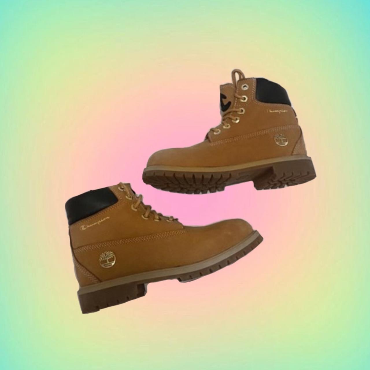 Timberland X Champion boots Brand new never Depop