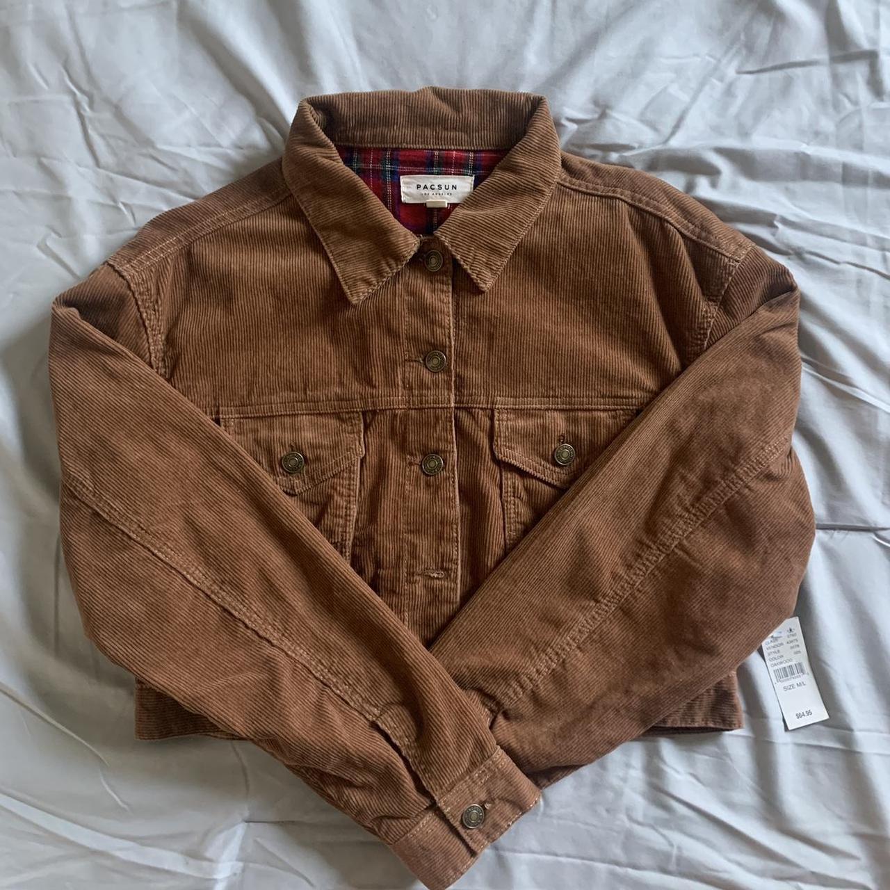 PacSun cropped cord jacket. Size M/L. Never worn. In... Depop