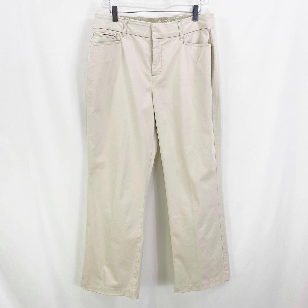 JM COLLECTION Khaki Beige Dress Pant Trousers... - Depop