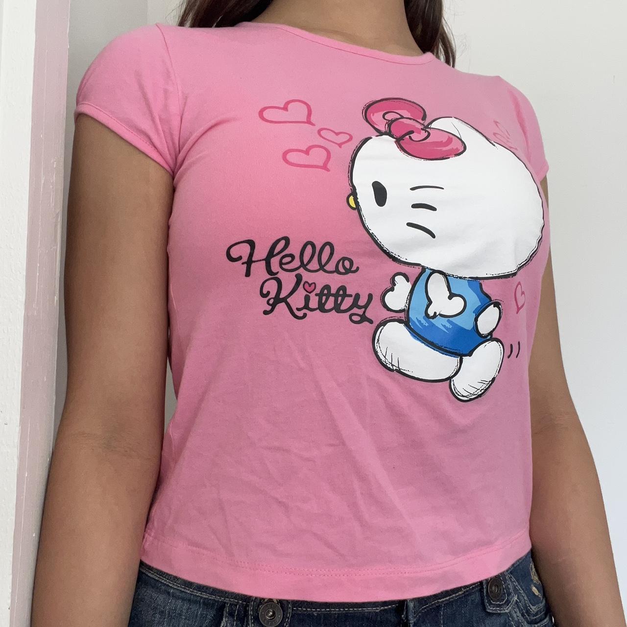 Hello kitty baby tee !! 🌸🌸🌸🪷🪷🪷 •print is in great... - Depop