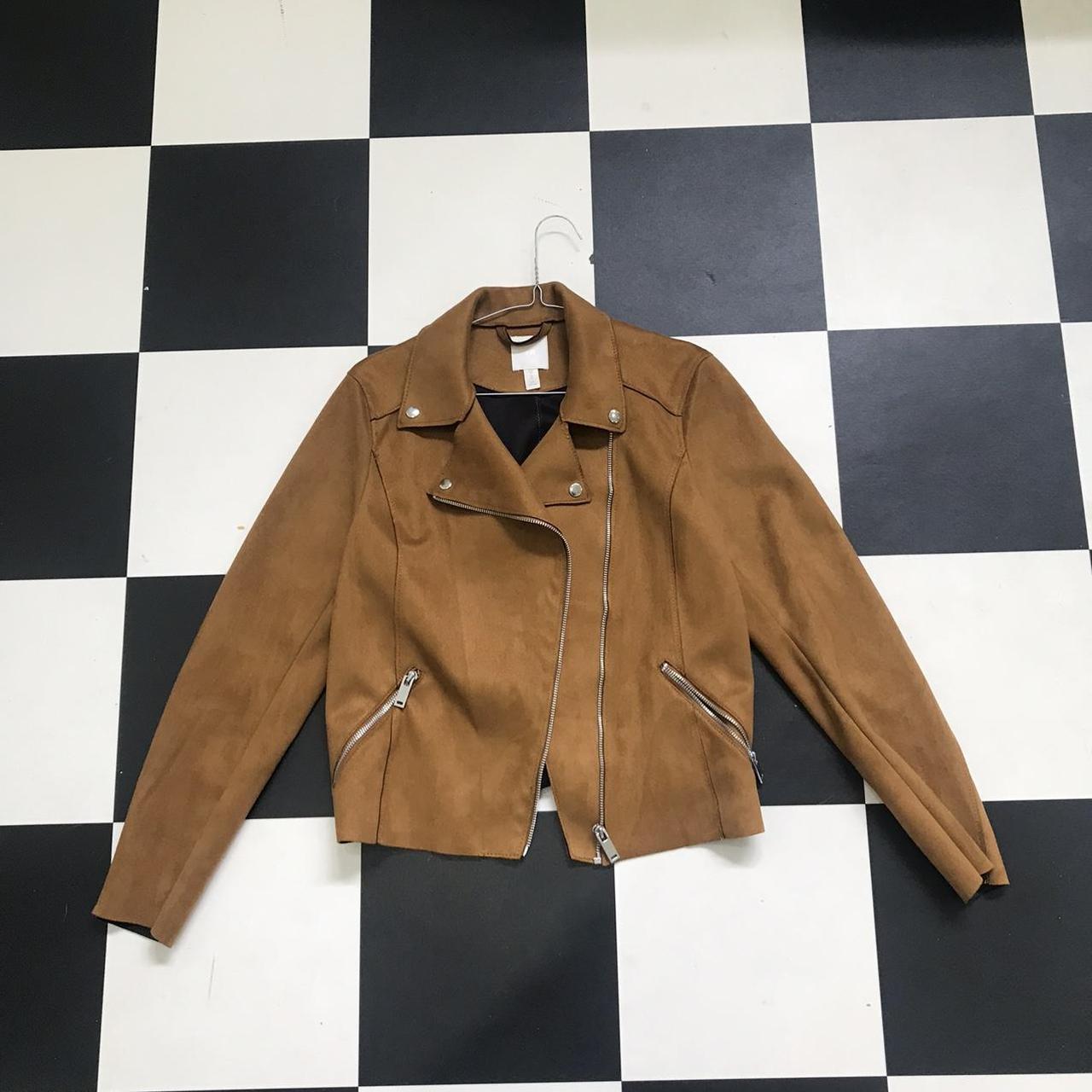 🤎🧸BROWN SUEDE COAT🧸🤎 H&M fits 8-10 - Depop