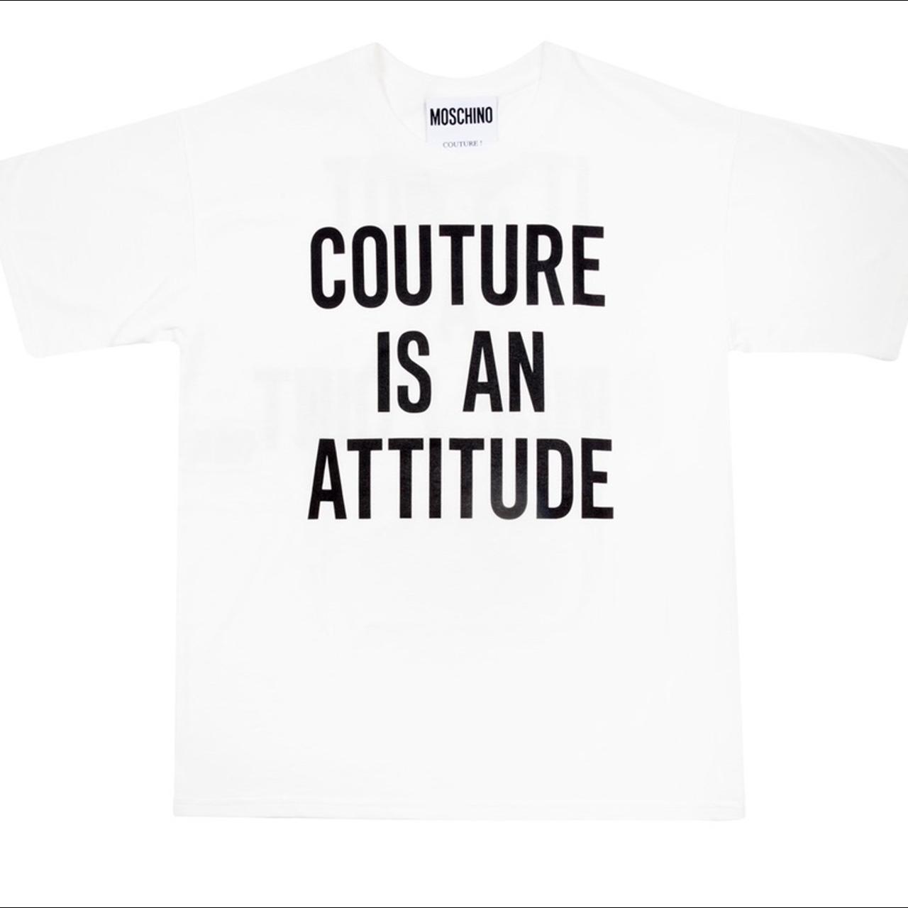 Moschino couture is discount an attitude shirt