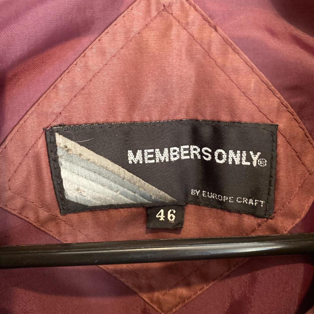 Unisex Members Only jacket Vintage with some flaws. - Depop