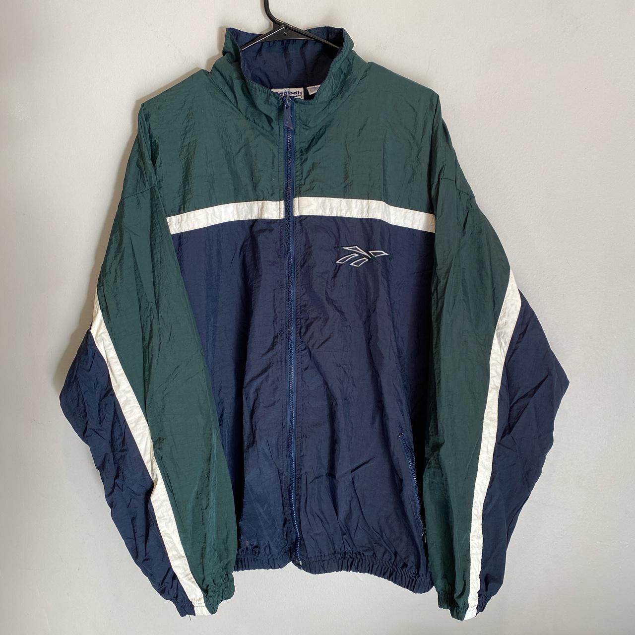 Vintage 90s Reebok Zip Up Windbreakers Great... - Depop