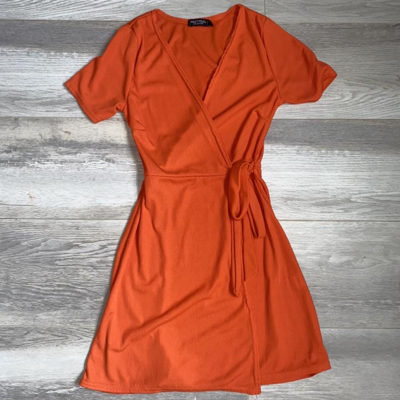 Nasty Gal Women's Orange Dress Depop