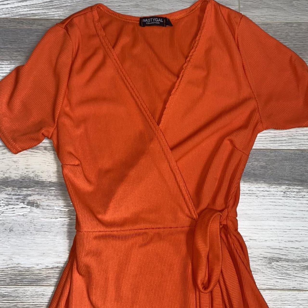 Nasty Gal Women's Orange Dress Depop