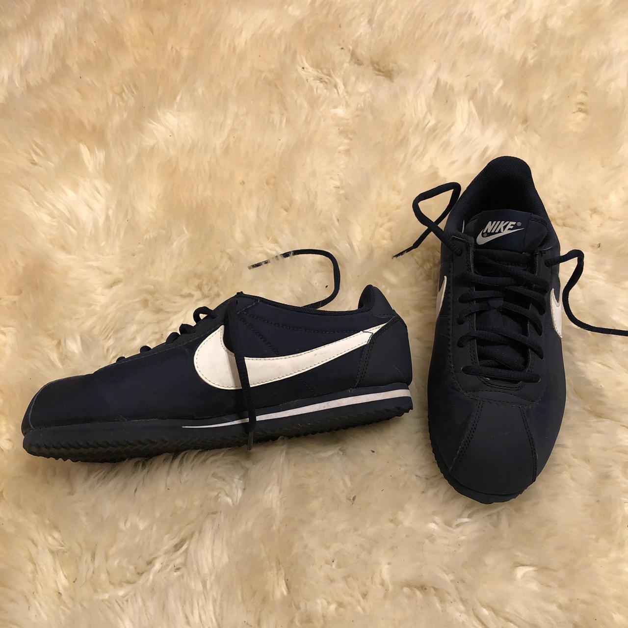 Nike Womens Navy And White Trainers Depop 9686