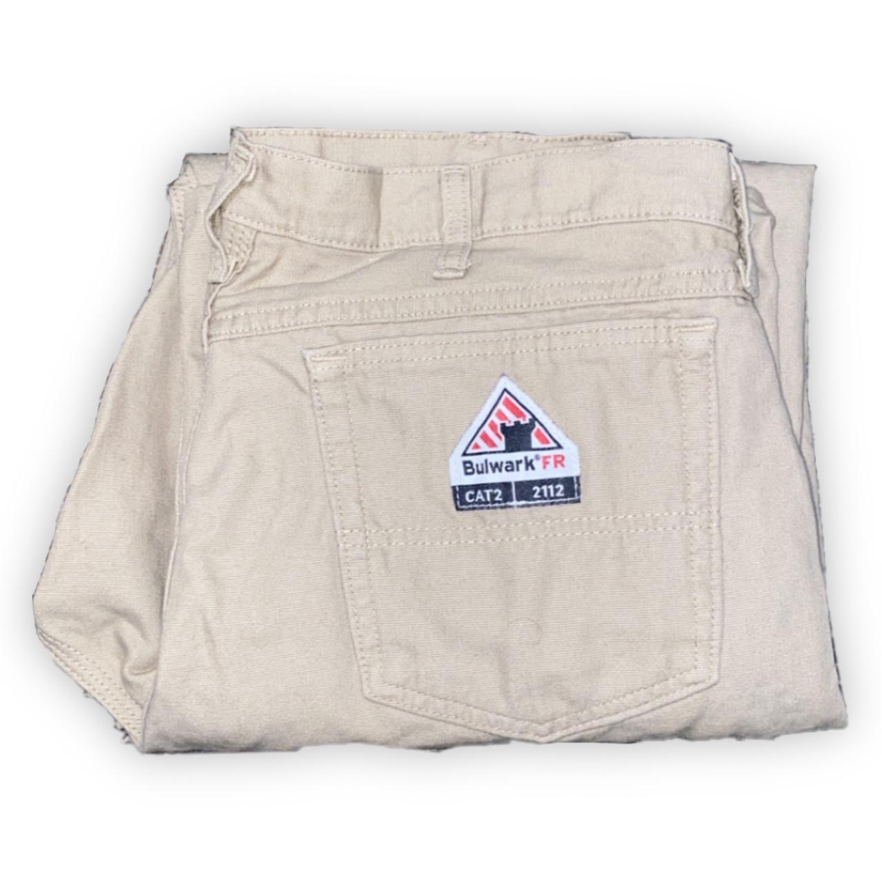 Khaki Carpenter Pants Baggy, W34 L34, “Bulwark”... Depop