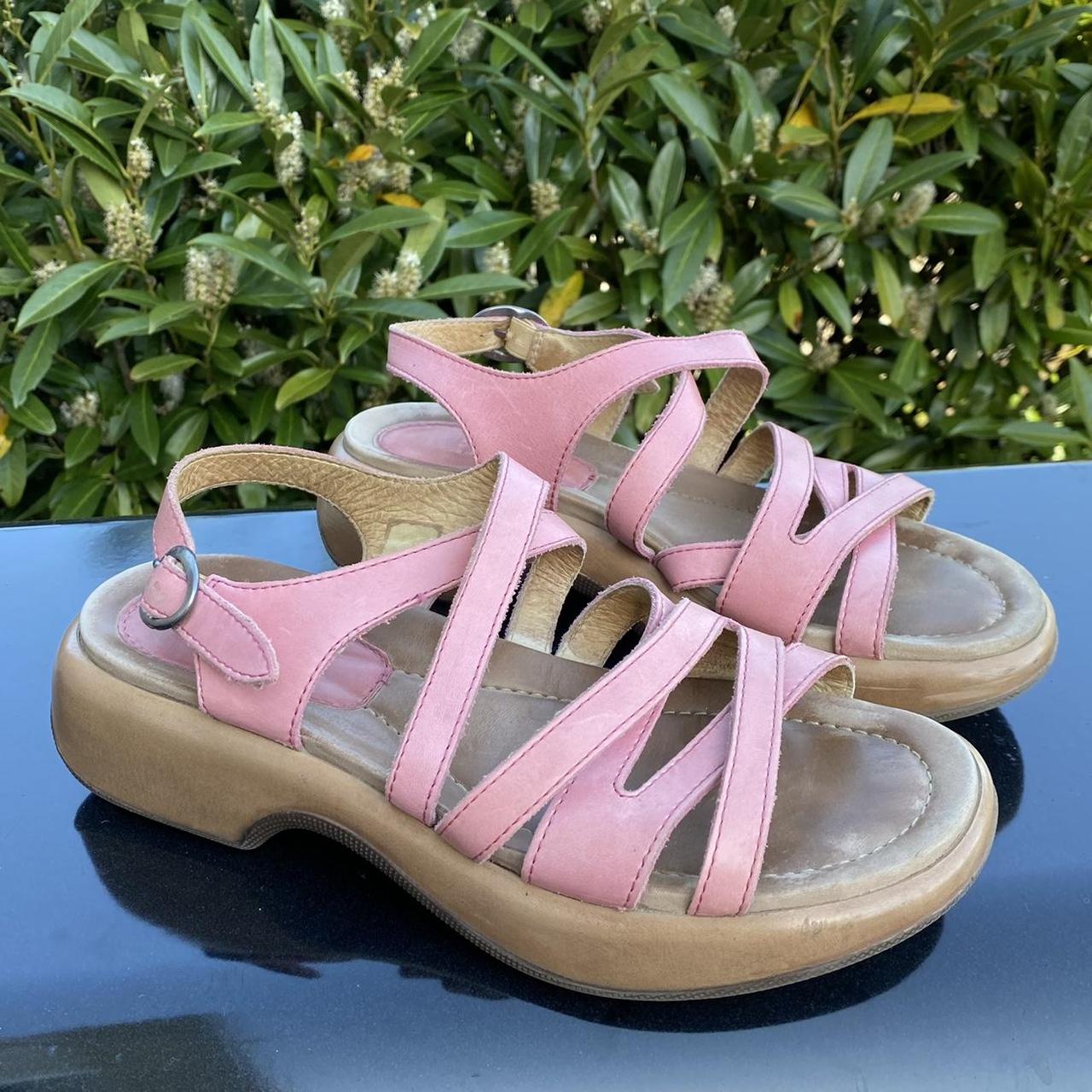 dansko pink sandals