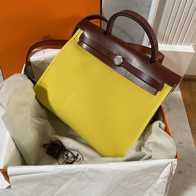 Hermes 2025 herbag yellow