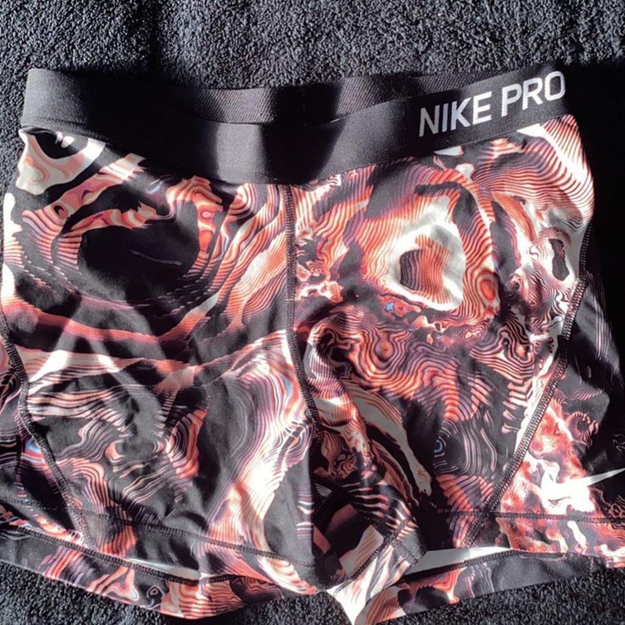 Nike pro marble effect shorts XL