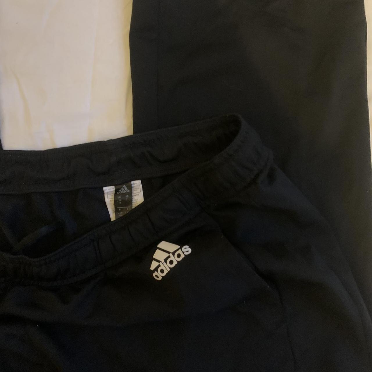 vintage adidas tracksuit bottoms trackpant has... Depop
