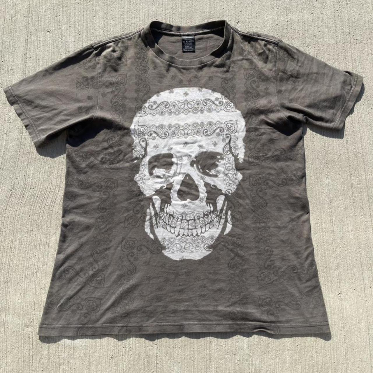 Number (N)ine ( number nine ) Paisley Skull Tee...