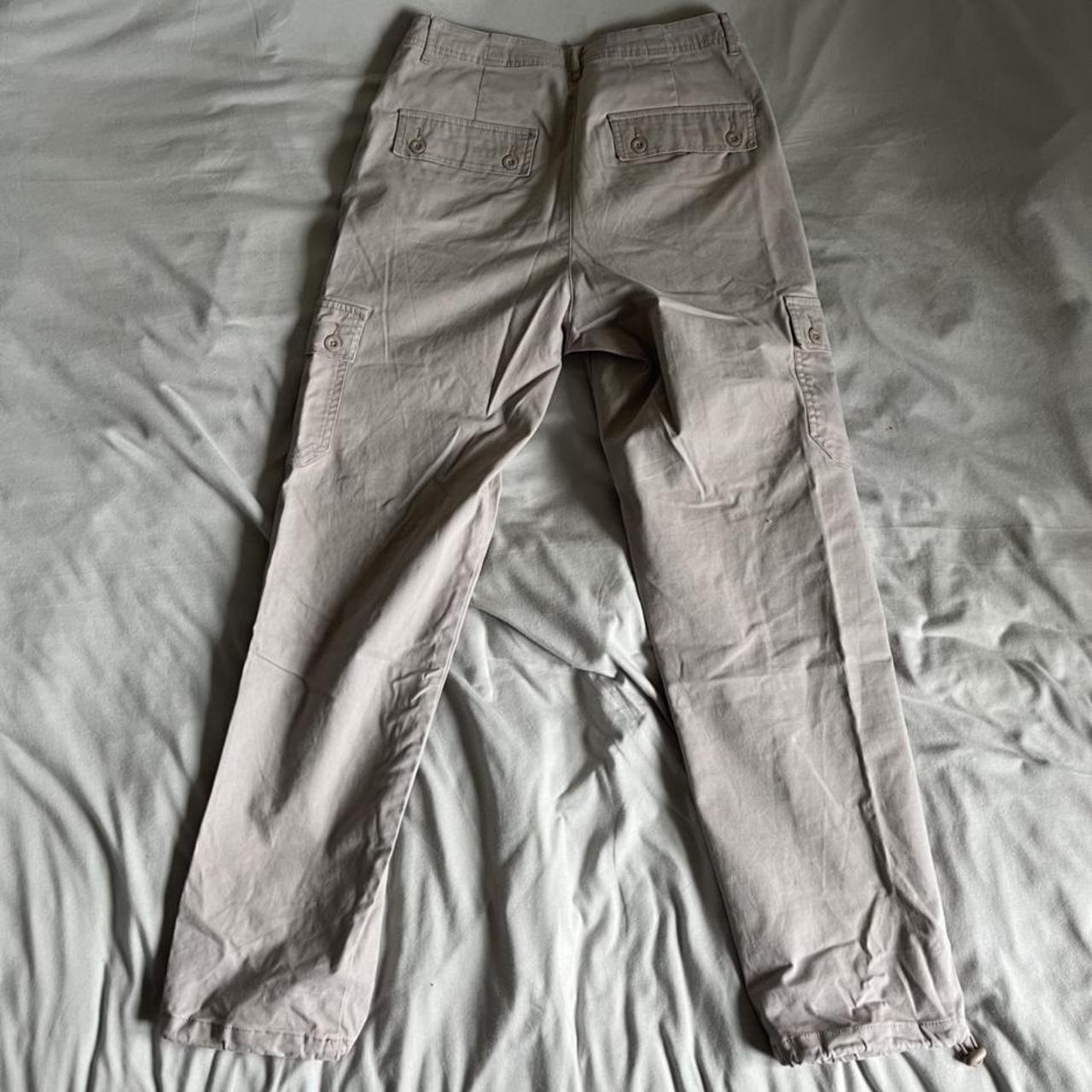 beige cargo trousers