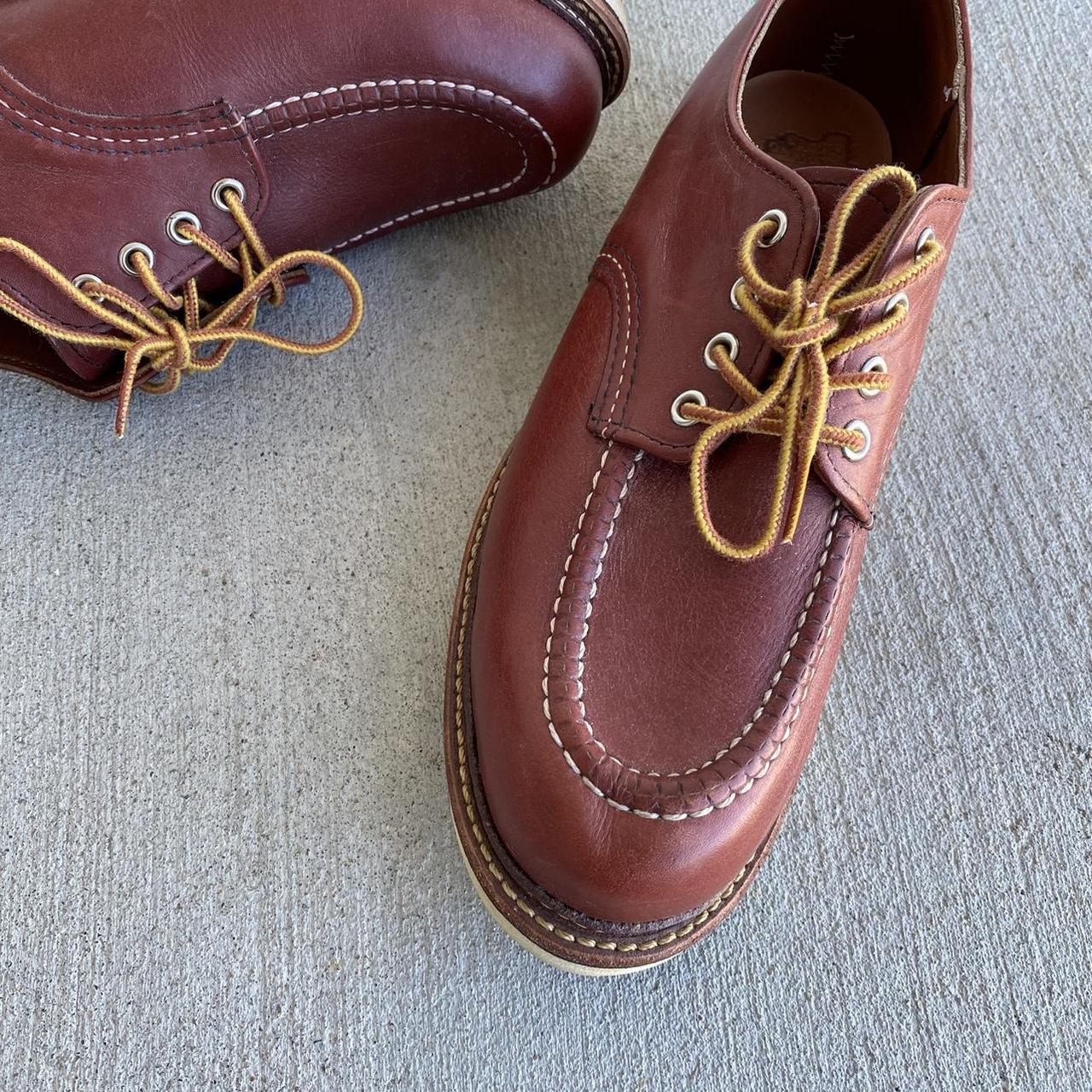 Redwing Men's Burgundy and Brown Boots | Depop