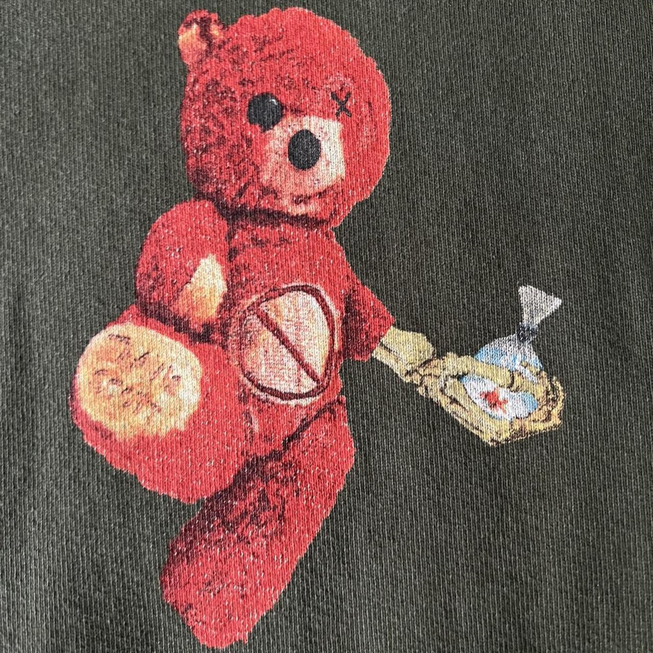 travis scott astroworld tour bear crewneck in size... - Depop