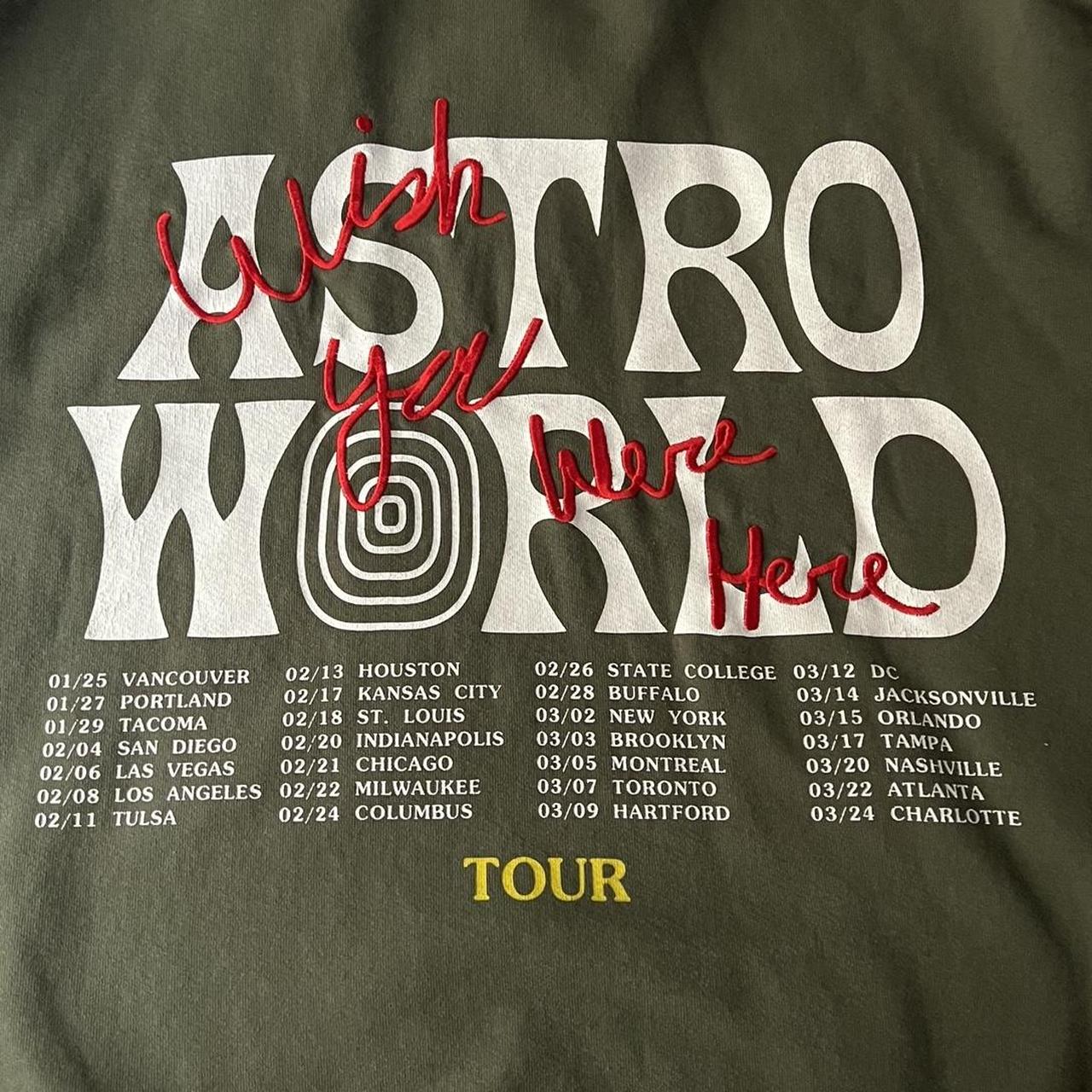 Travis Scott Astroworld Tour Bear Crewneck In Size Depop