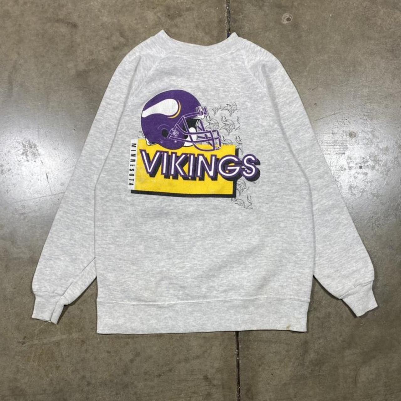 Vintage sweatshirt. Vintage Minnesota Vikings - Depop