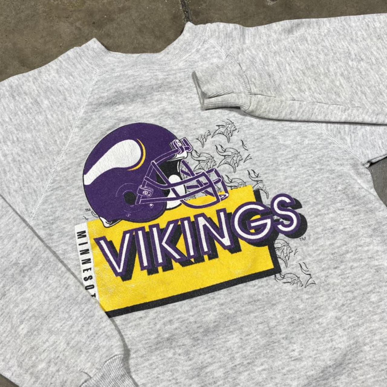 Minessota vikings sweatshirt small NFL merchandise - Depop