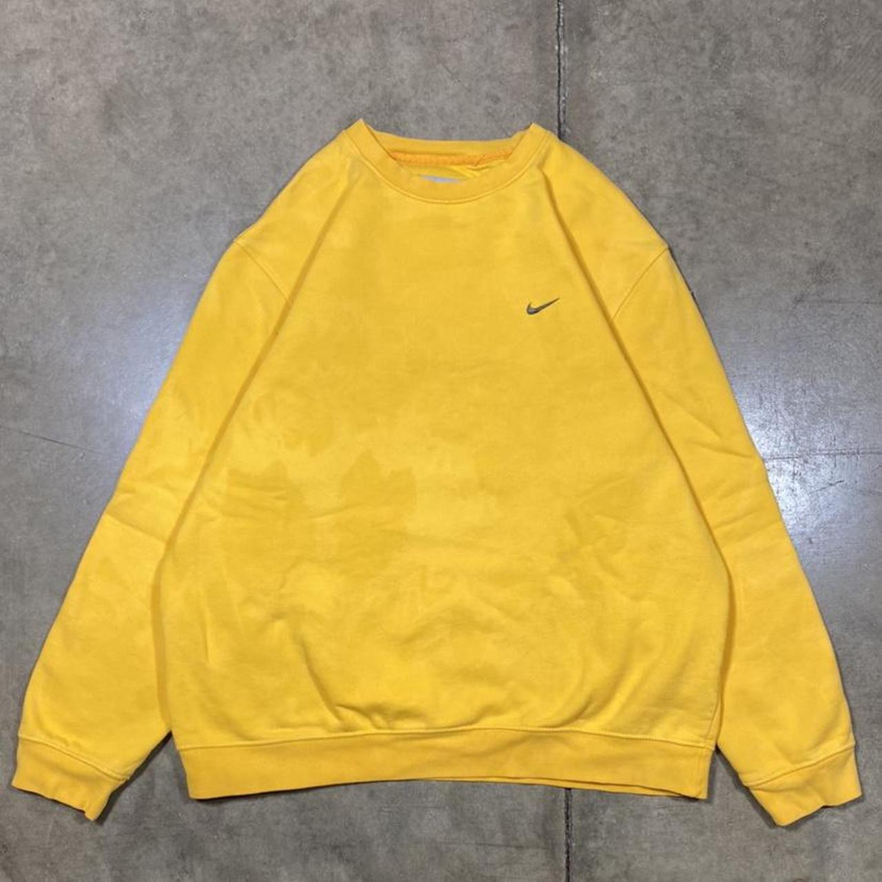 Nike dark yellow best sale mini swoosh oversized sweatshir