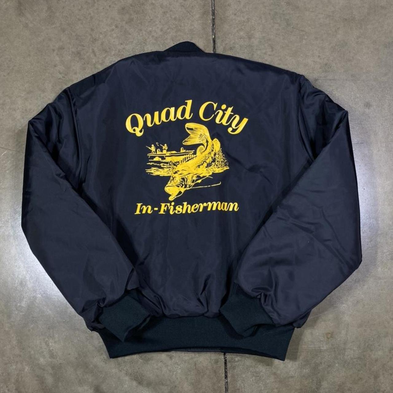 Vintage windbreaker. Vintage fishing jacket. Printed... Depop