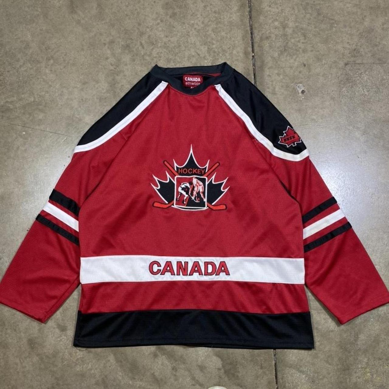 Vintage Canada Hockey jersey Canadian Athletics... Depop