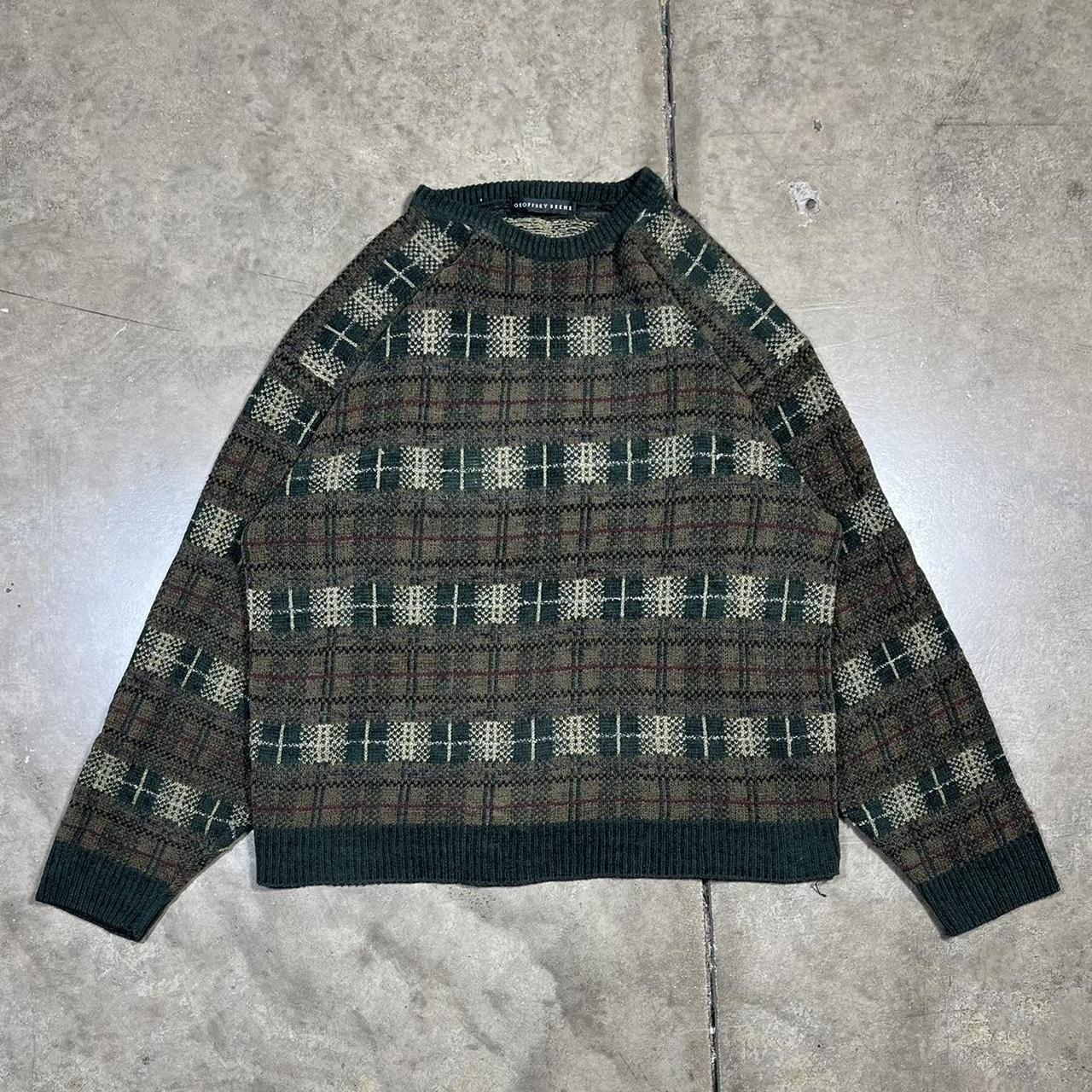 Vintage Sweater Vintage Geoffrey Beene Crewneck... - Depop