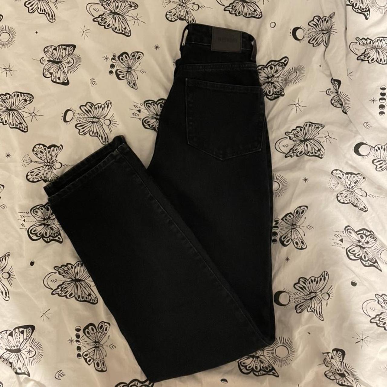 weekday rowe jeans black