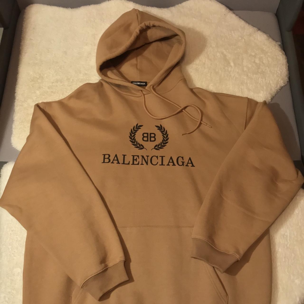 BALENCIAGA BB LOGO HOODIE SIZE MEDIUM FITS LIKE