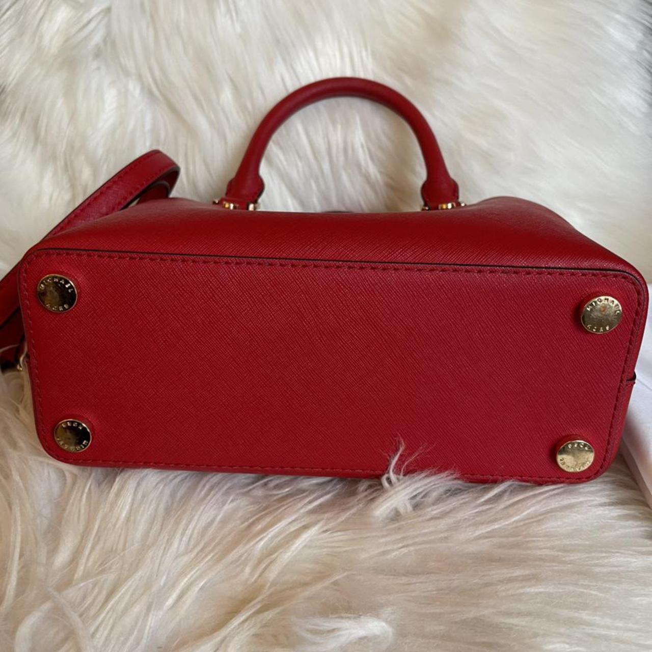 small red and white michael kors bag. undure if made - Depop