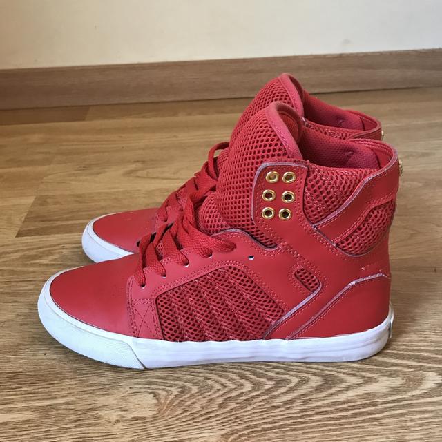 Supra skytop red #sneakers 👟 Really good... - Depop