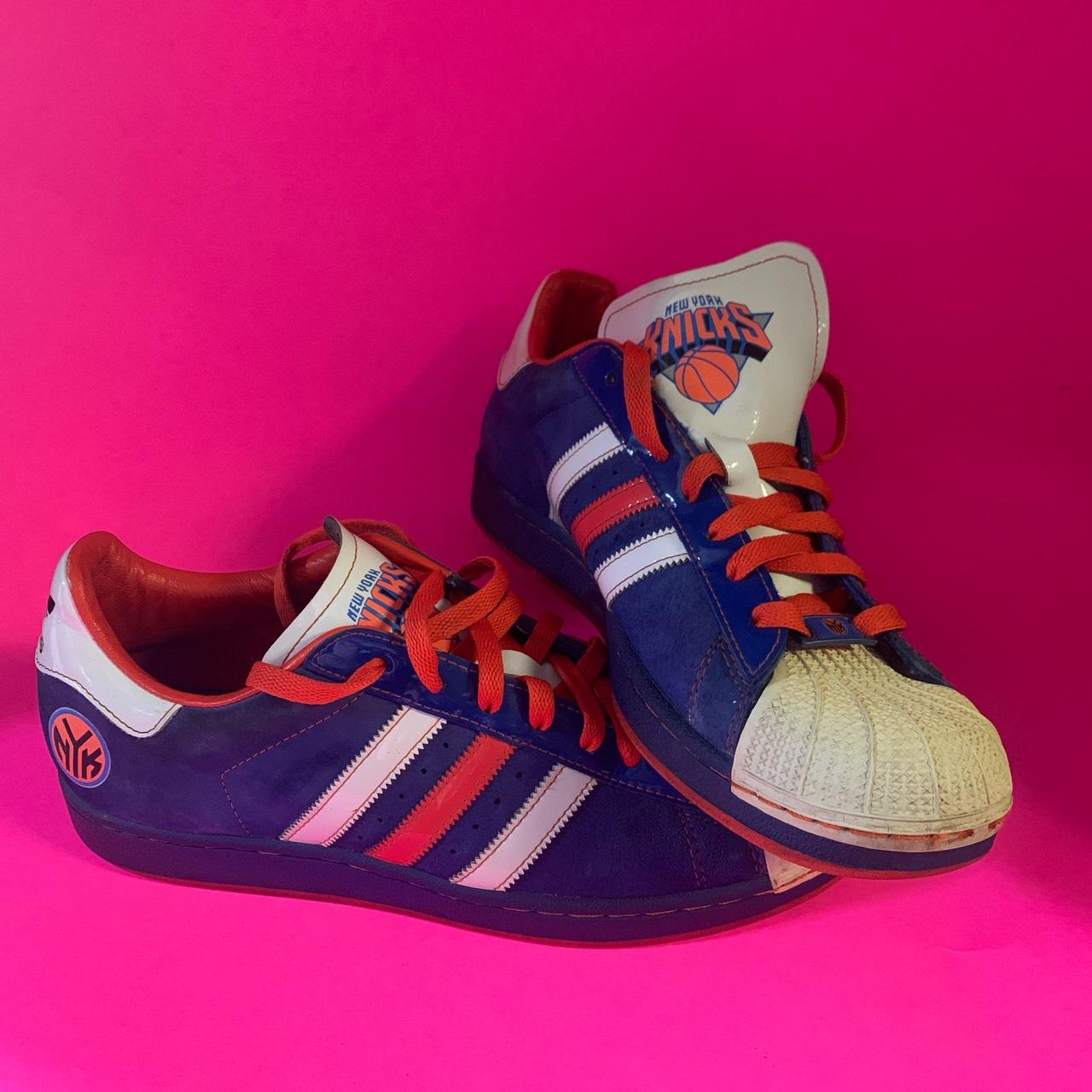 Elite rare New York Knicks Adidas men s blue and