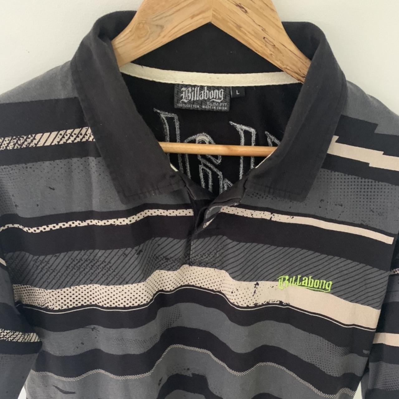 Heavy duty Billabong polo with iconic logo stitched... - Depop