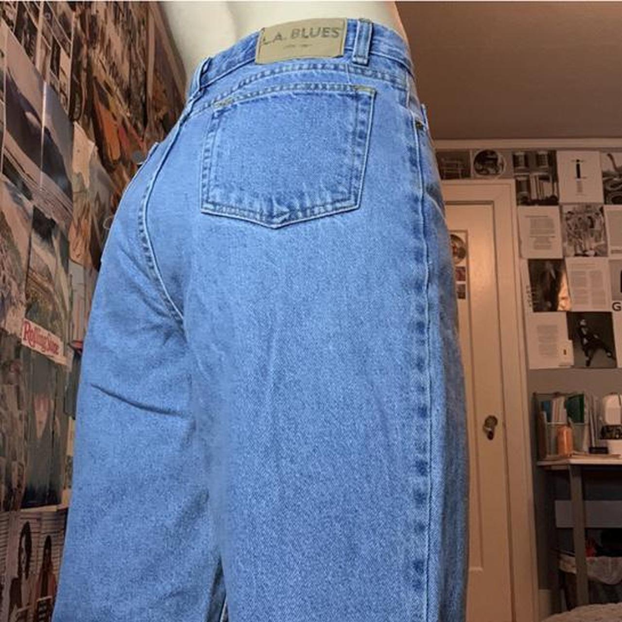 L.A. Blues High Waisted mom jeans unisex light wash... - Depop