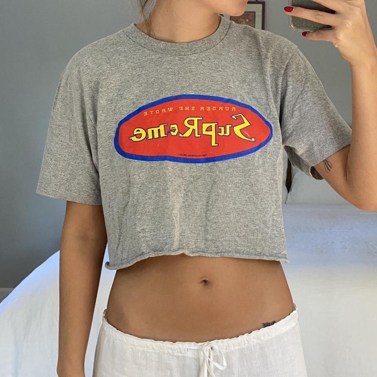 supreme murder she wrote tee, hand cropped, great