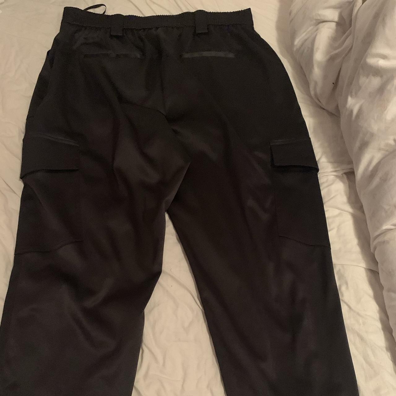 Primark Leather Look Trousers Baggy Leg Boyfriend Depop