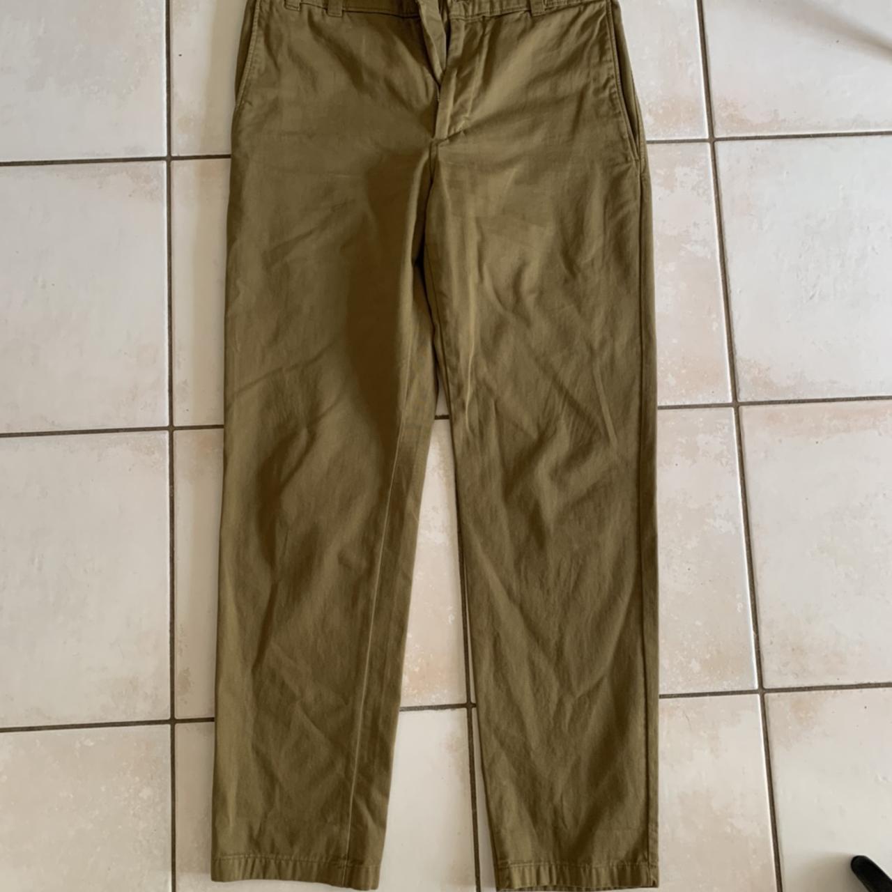 Acne studios casual trouser Olive green colour Size... - Depop