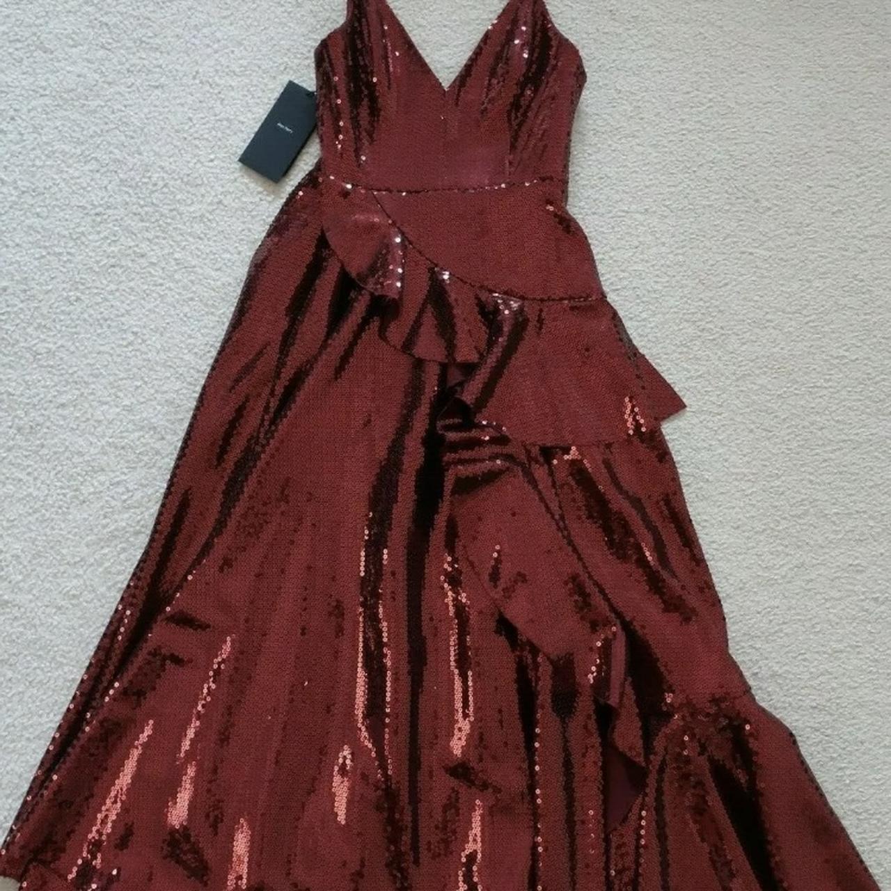 ALEX PERRY 'PAXTON' DRESS SIZE 6 BORDEAUX RRP... - Depop