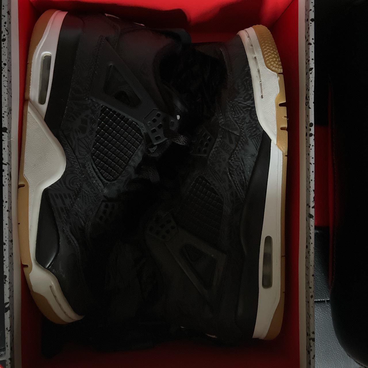 jordan 4 black gum laser