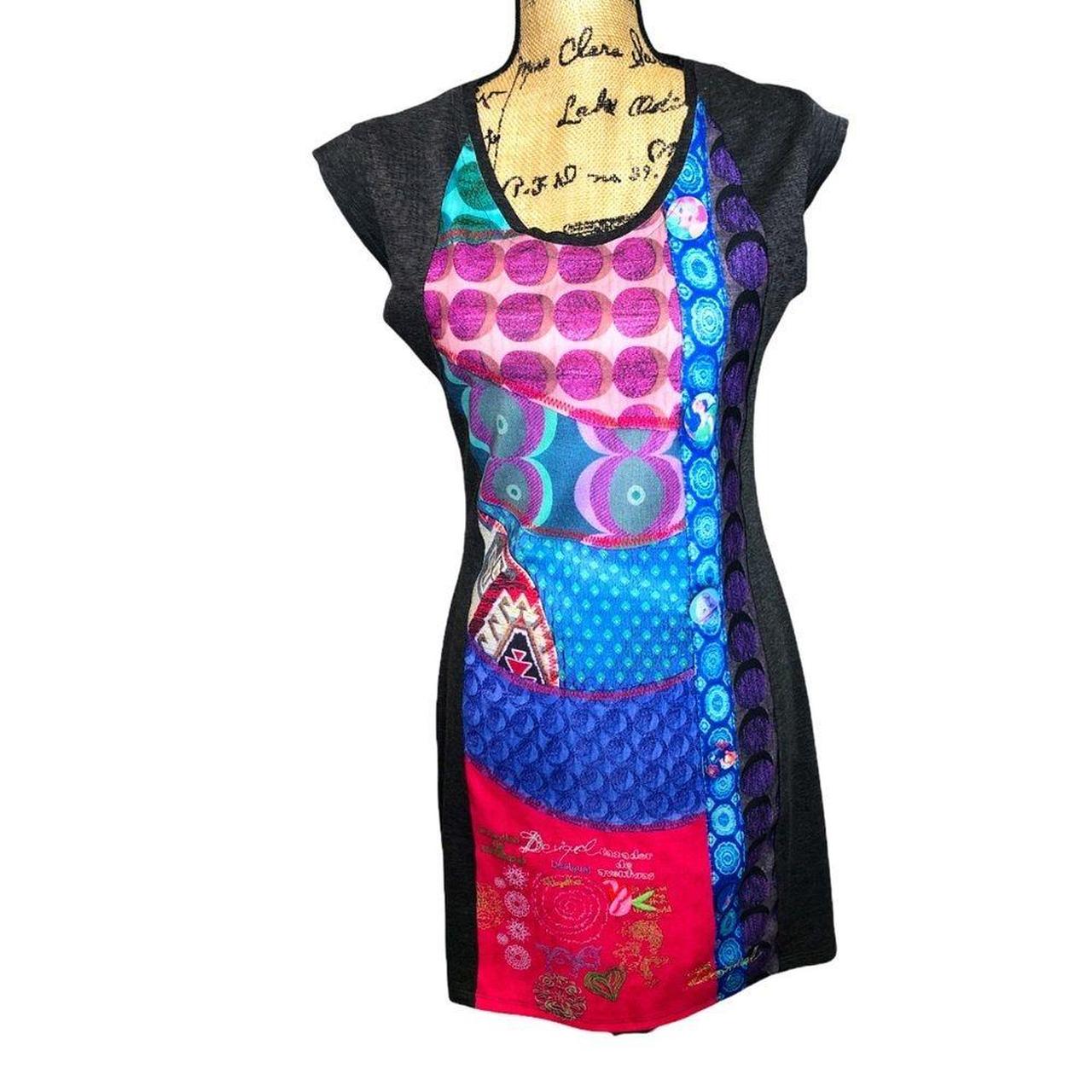 Product Image 1 - Desigual colorful knit mini dress