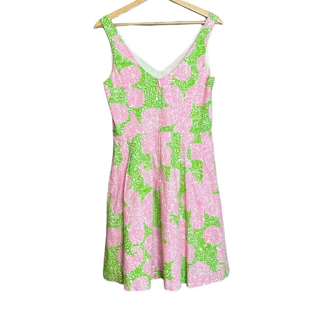 Lilly Pulitzer Women's Green and Pink Dress (2)