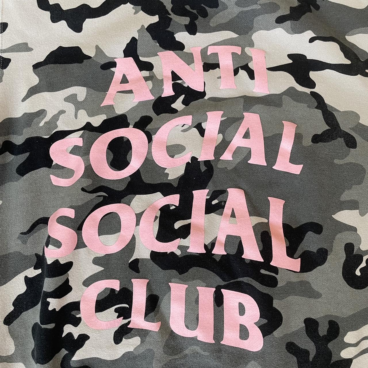 Anti social social best sale club camo hoodie pink