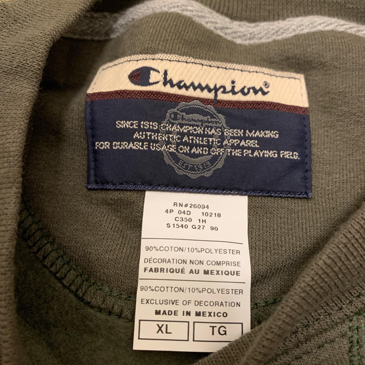 Dark green oversized vintage champion crewneck! In... - Depop