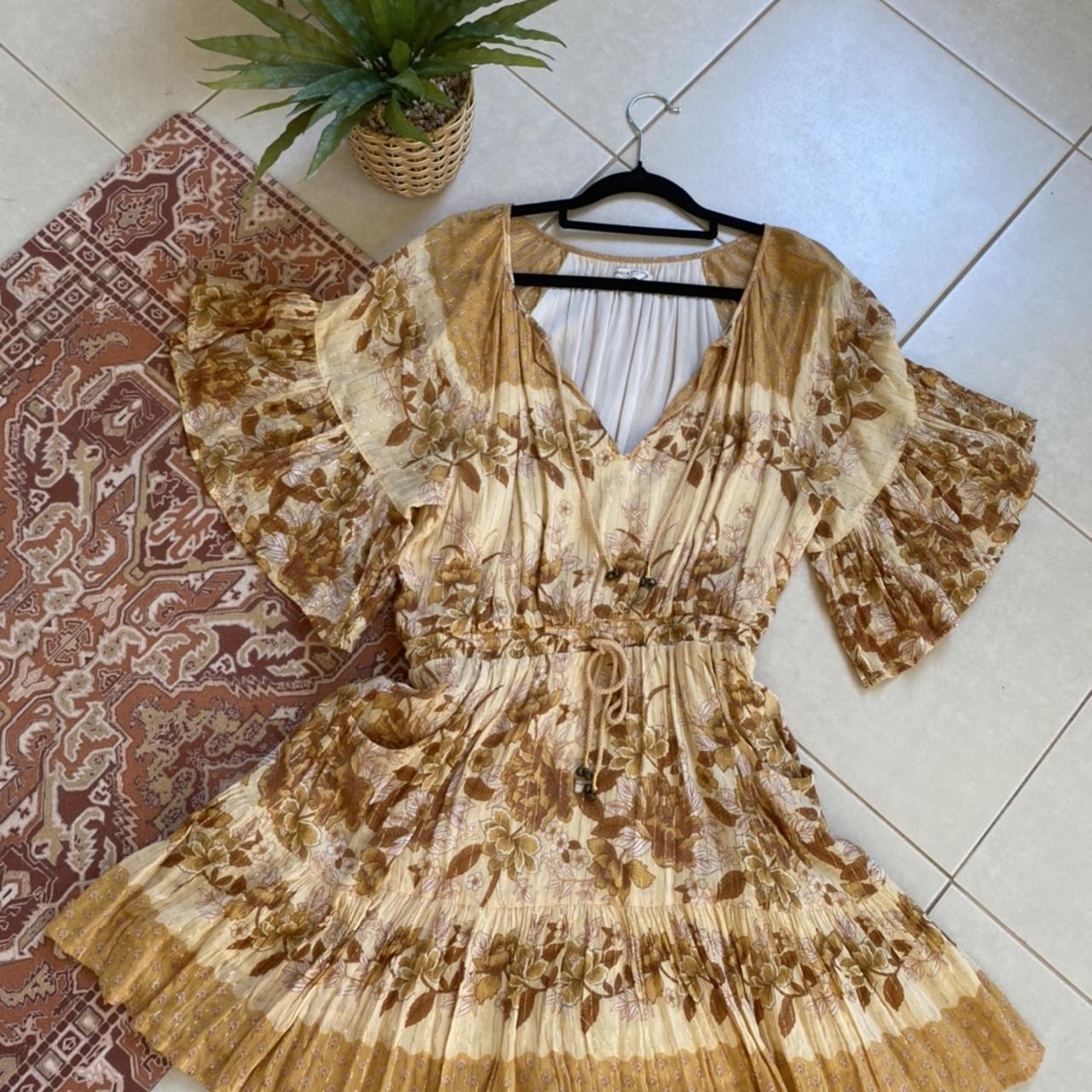 Spell - Coco lei flutter sleeve playdress in - Depop