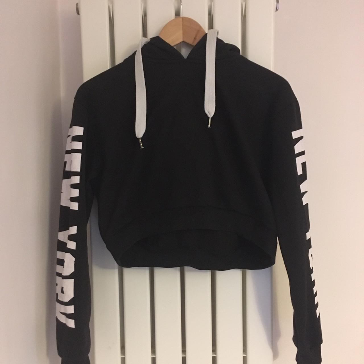 Black jumper 2025 with white writing