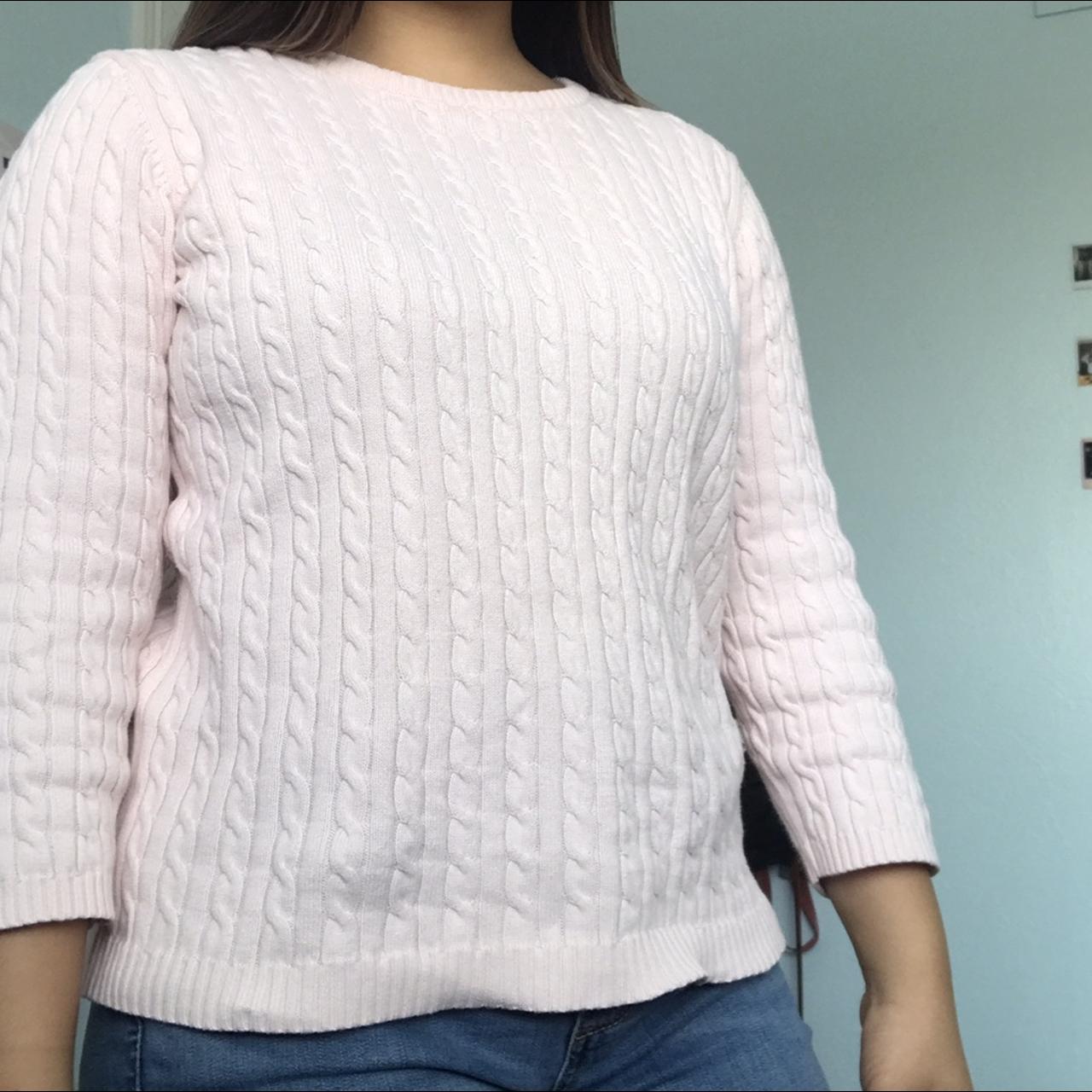 VINTAGE Polo Ralph Lauren baby pink knit... Depop