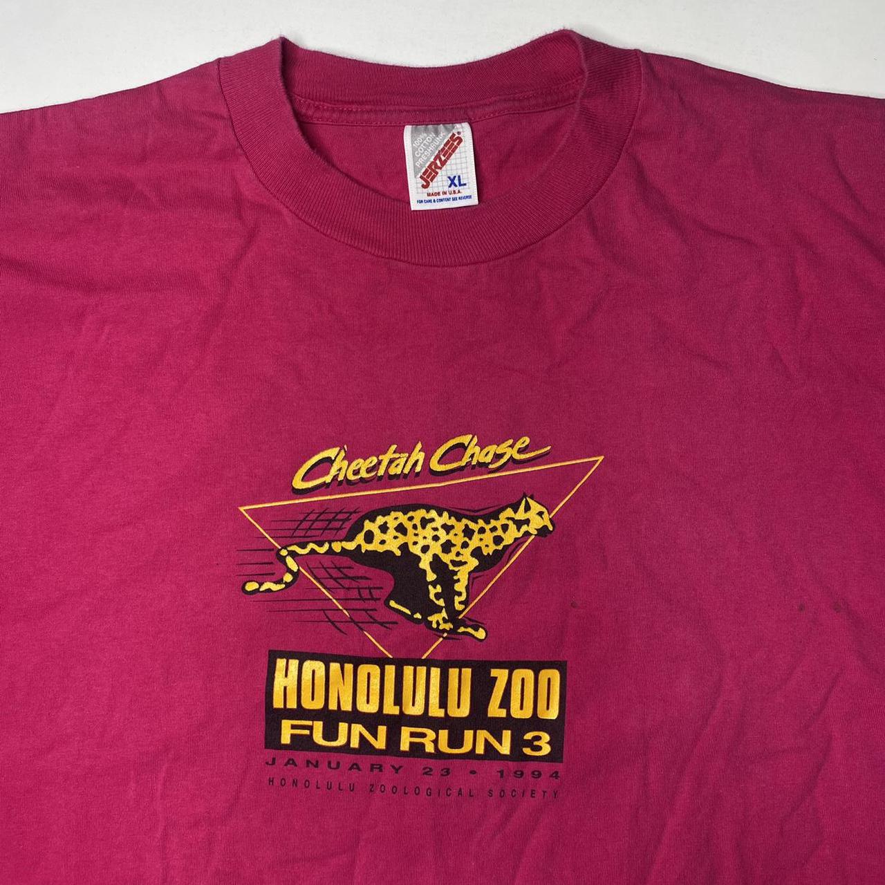 Vintage 90s HONOLULU HAWAII ZOO shirt CHEETAH... - Depop