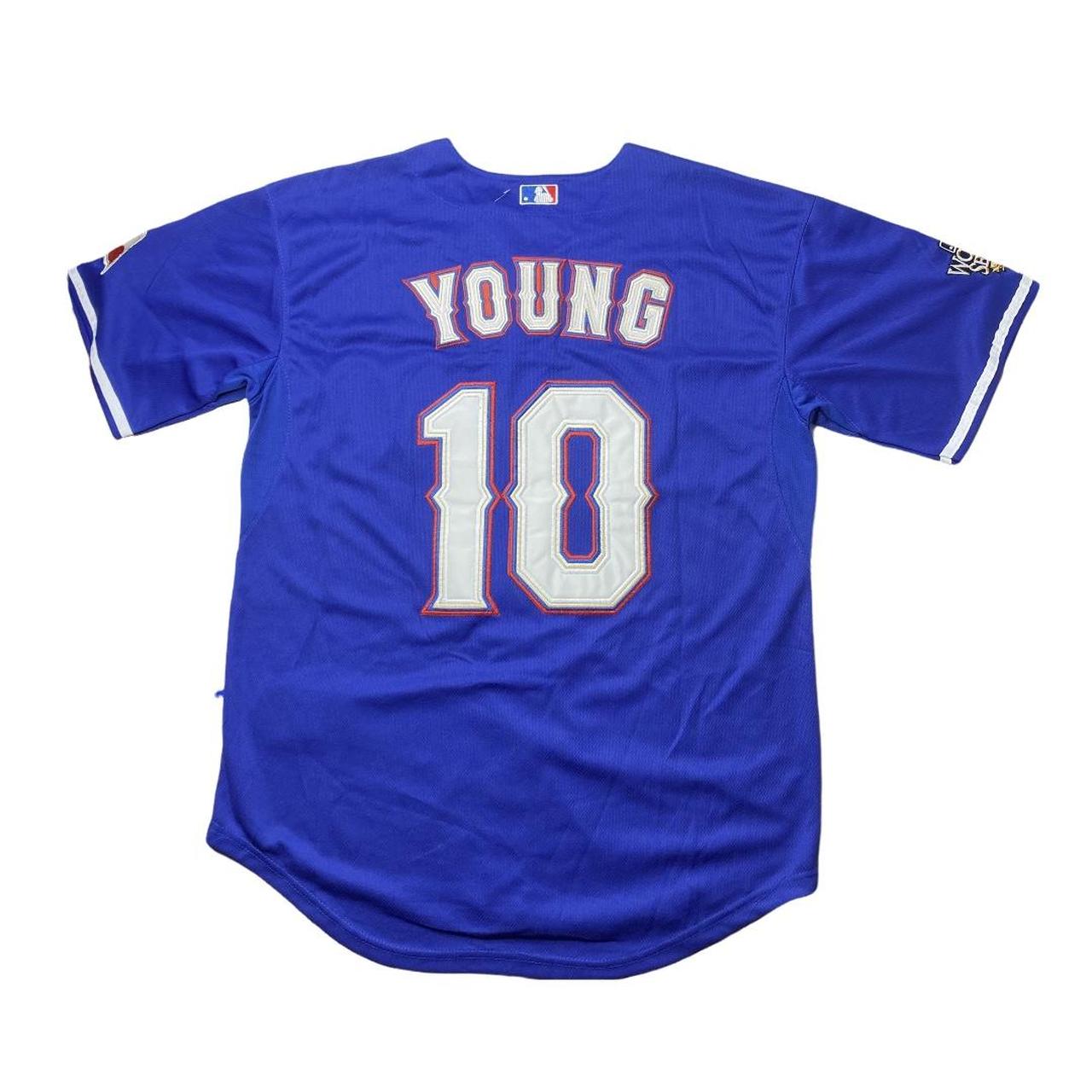 Youth Majestic Texas Rangers Michael Young Jersey