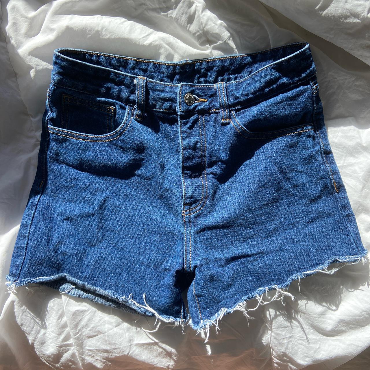 Brandy Melville Women's Blue Shorts | Depop